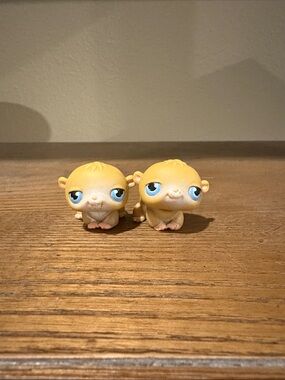 Littlest Pet Shop Yellow Hamster Figures - Pair